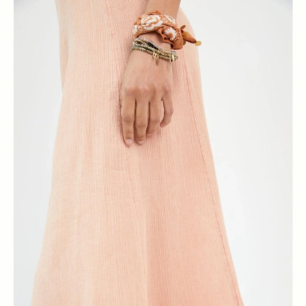 Daily Practice by Anthropologie midi Dress size small pink beach boho